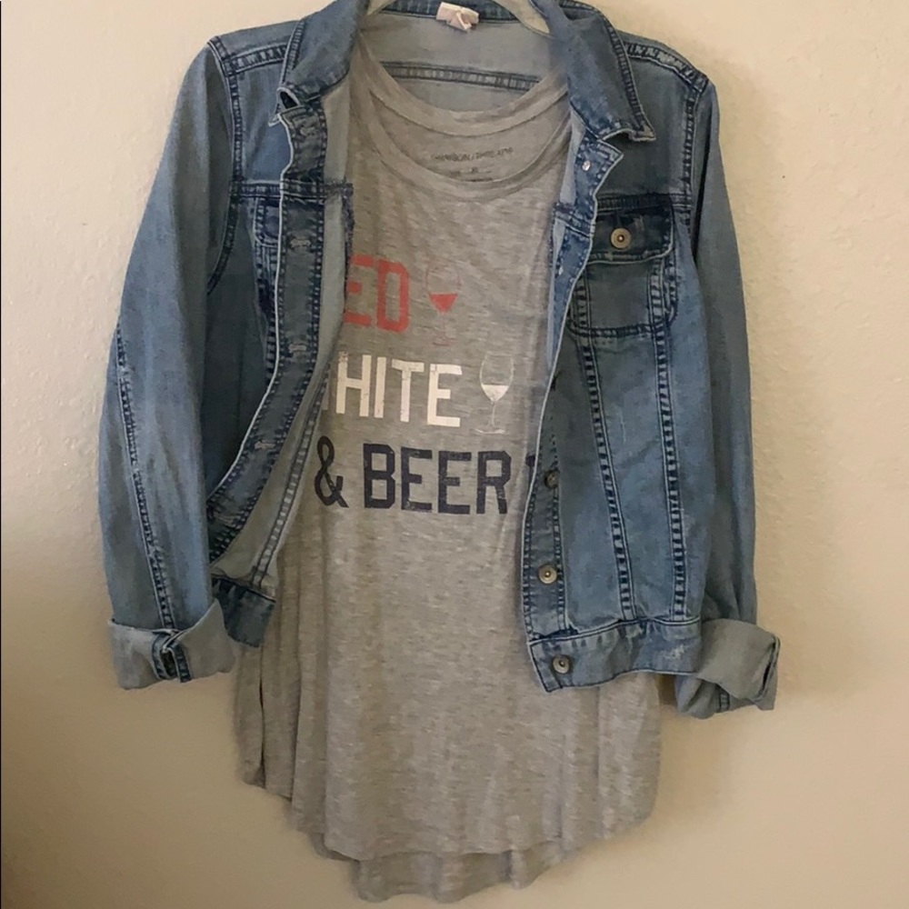 Red White and Beer Tank Top
